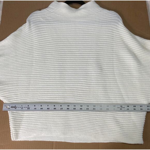 ANTHROPOLOGIE SWEATER 1X PLUS KNIT WHITE PREPPY CLASSY - Picture 10 of 11